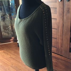 Army green sweater